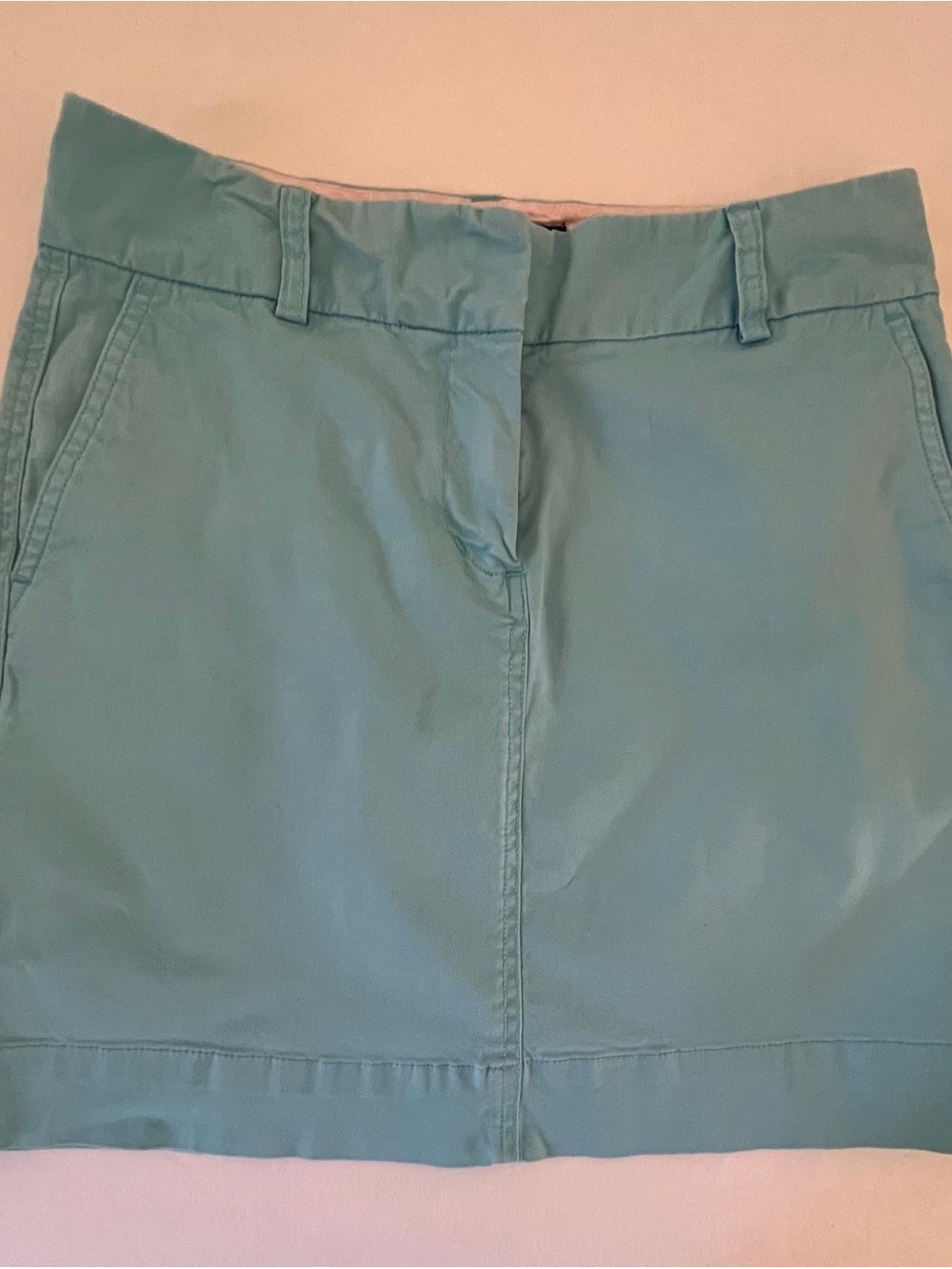 Vineyard Vines Turquoise Skirt with Pink Waistband Label